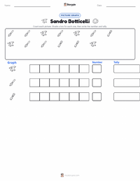 Sandro Botticelli printable worksheet preview