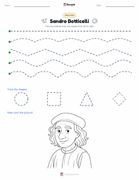 Sandro Botticelli printable worksheet preview