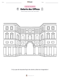 Aperçu de la feuille de travail imprimable Galerie des Offices