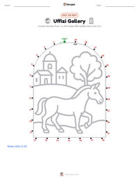 Uffizi Gallery printable worksheet preview