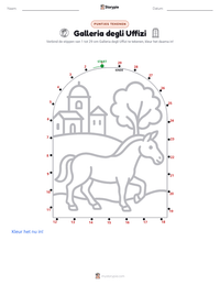Galleria degli Uffizi afdrukbare werkblad voorbeeld