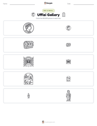 Uffizi Gallery printable worksheet preview