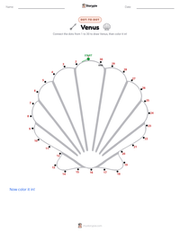 Venus printable worksheet preview