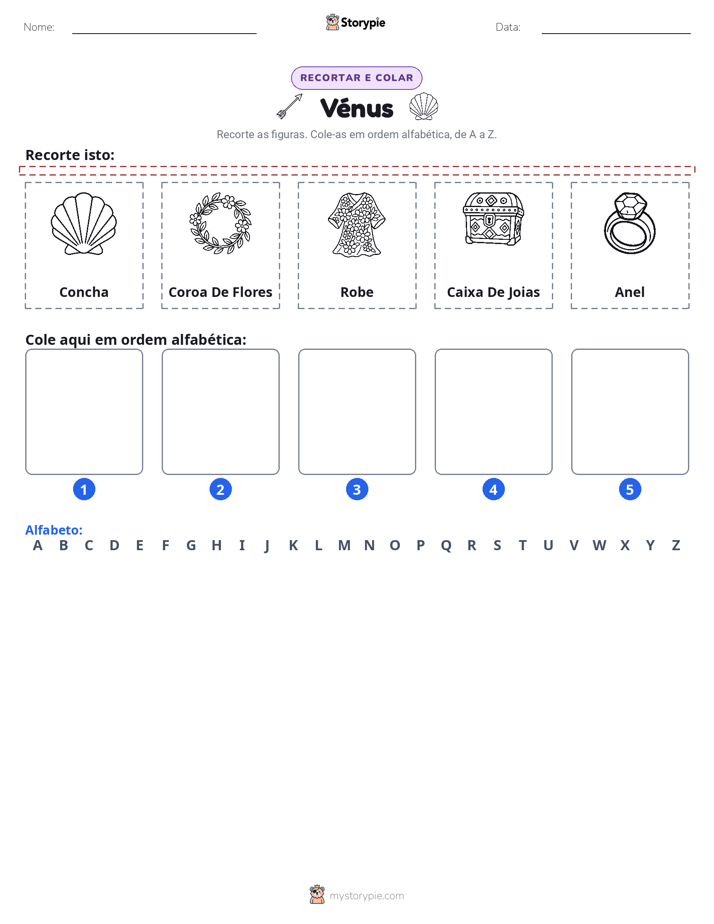 Recortar & Colar Alfabeto