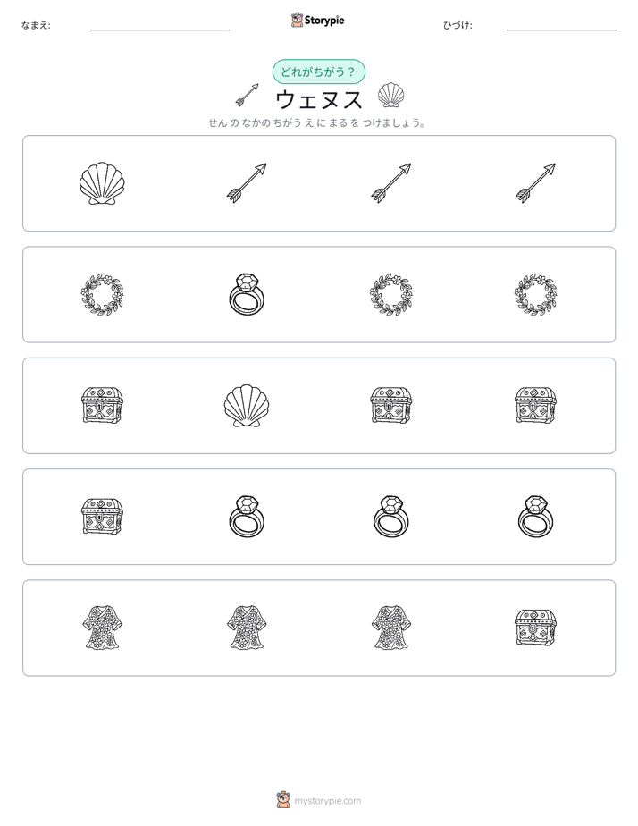 異なるものを見つけよう