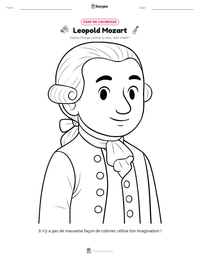 Aperçu de la feuille de travail imprimable Leopold Mozart