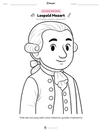 Prabaca lembar kerja cetak Leopold Mozart