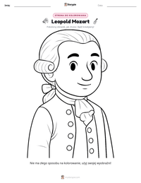 Podgląd drukowalnego arkusza ćwiczeń Leopold Mozart