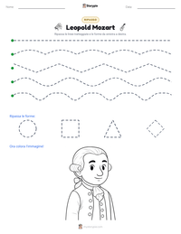 Anteprima della scheda stampabile di Leopold Mozart