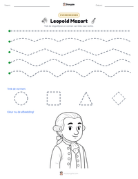 Leopold Mozart afdrukbare werkblad voorbeeld