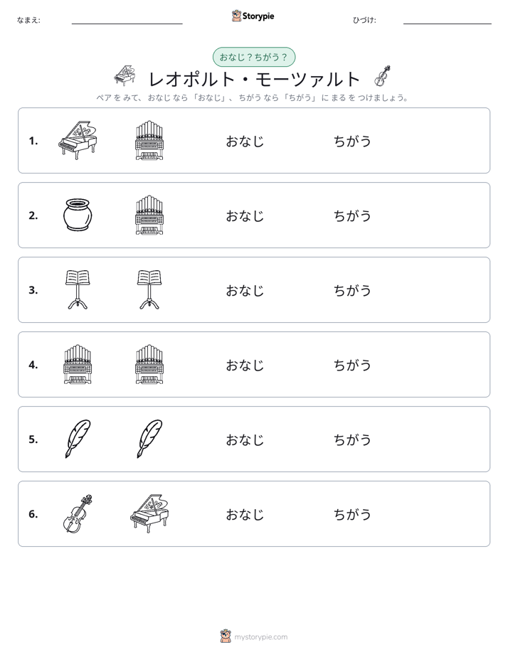 同じか違うか