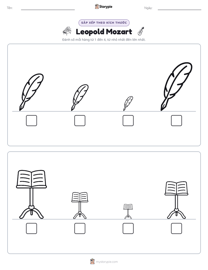 Thứ Tự Kích Thước