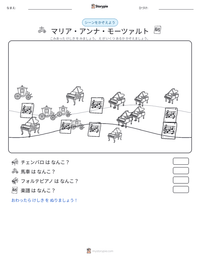 マリア・アンナ・モーツァルト の印刷可能ワークシートプレビュー