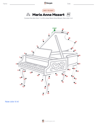 Maria Anna Mozart printable worksheet preview