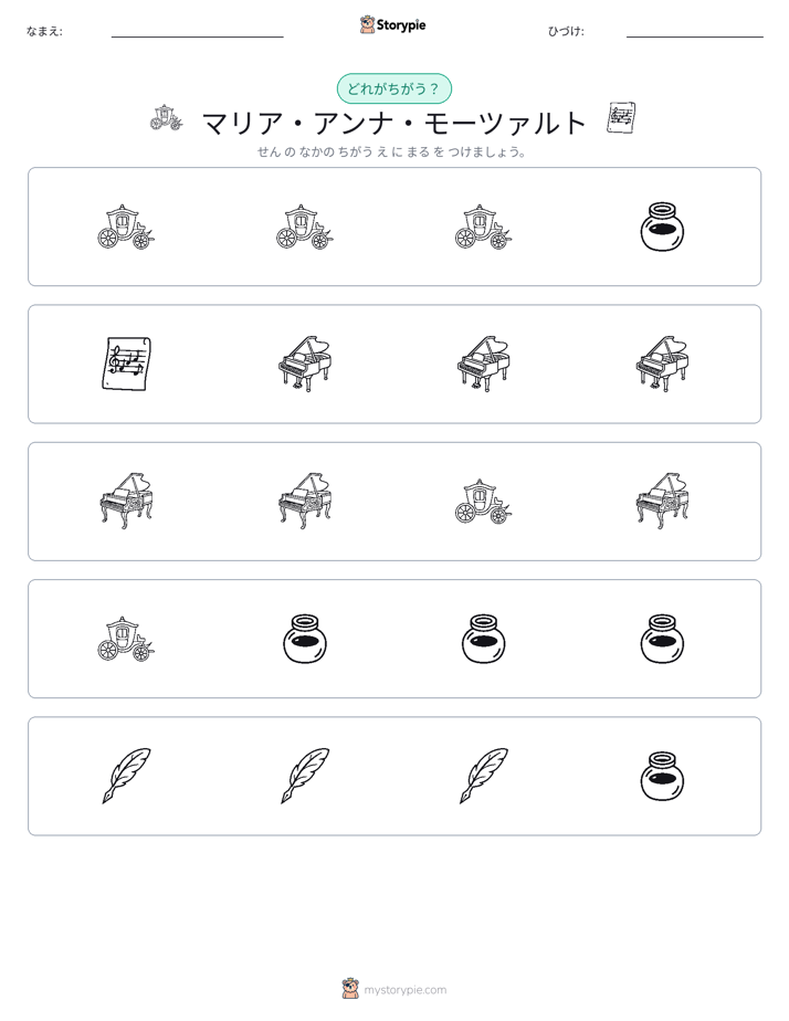 異なるものを見つけよう