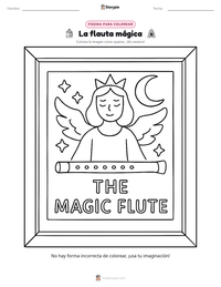 Vista previa de la hoja de trabajo imprimible de La flauta mágica