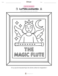 Aperçu de la feuille de travail imprimable La Flûte enchantée