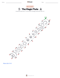 The Magic Flute printable worksheet preview