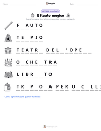 Anteprima della scheda stampabile di Il flauto magico