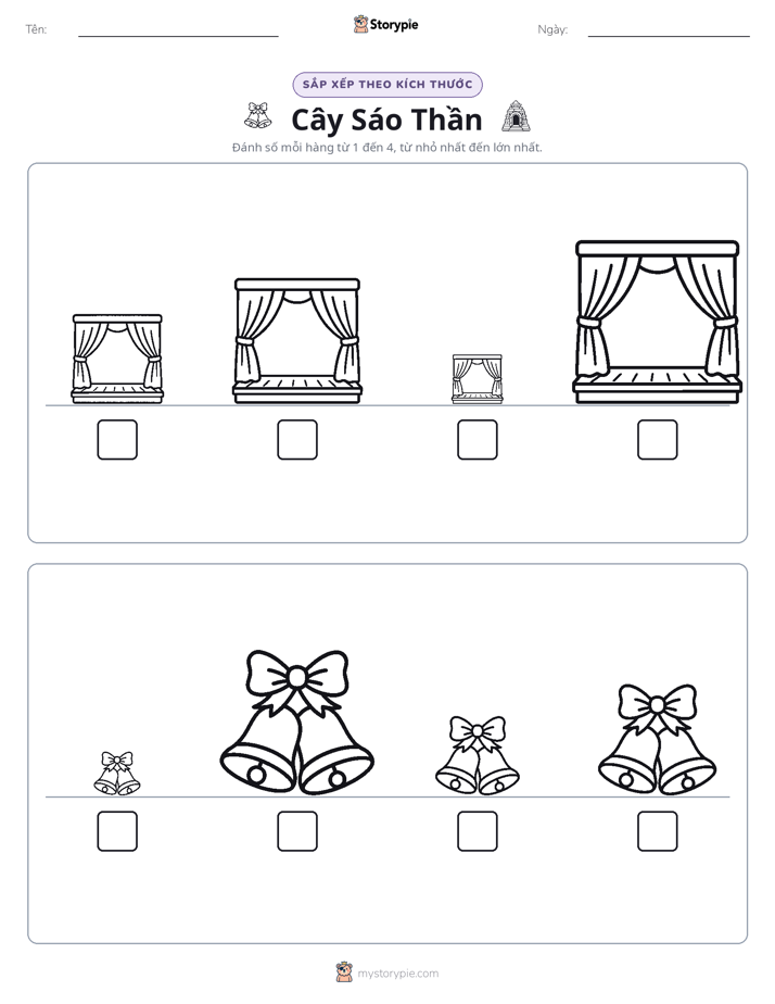 Thứ Tự Kích Thước