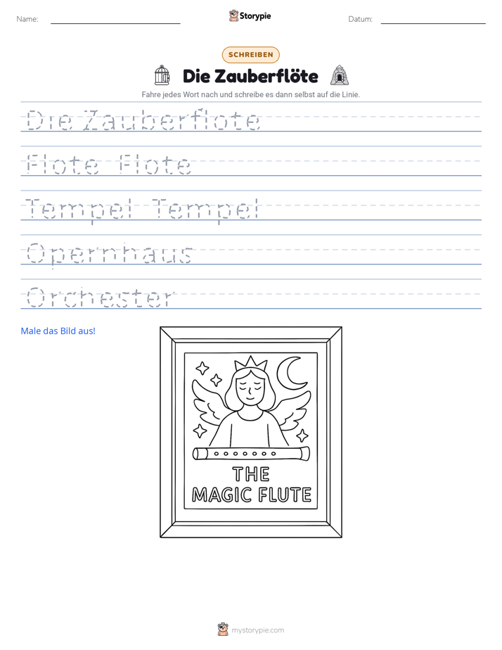 Schreibübung