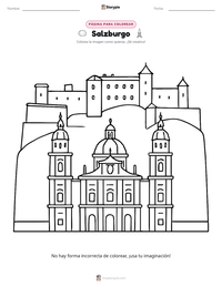 Vista previa de la hoja de trabajo imprimible de Salzburgo