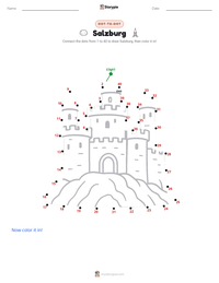 Salzburg printable worksheet preview