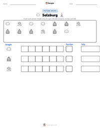 Salzburg printable worksheet preview