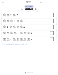 Salzburg printable worksheet preview