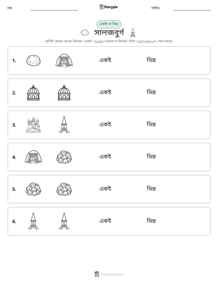 একই বা ভিন্ন