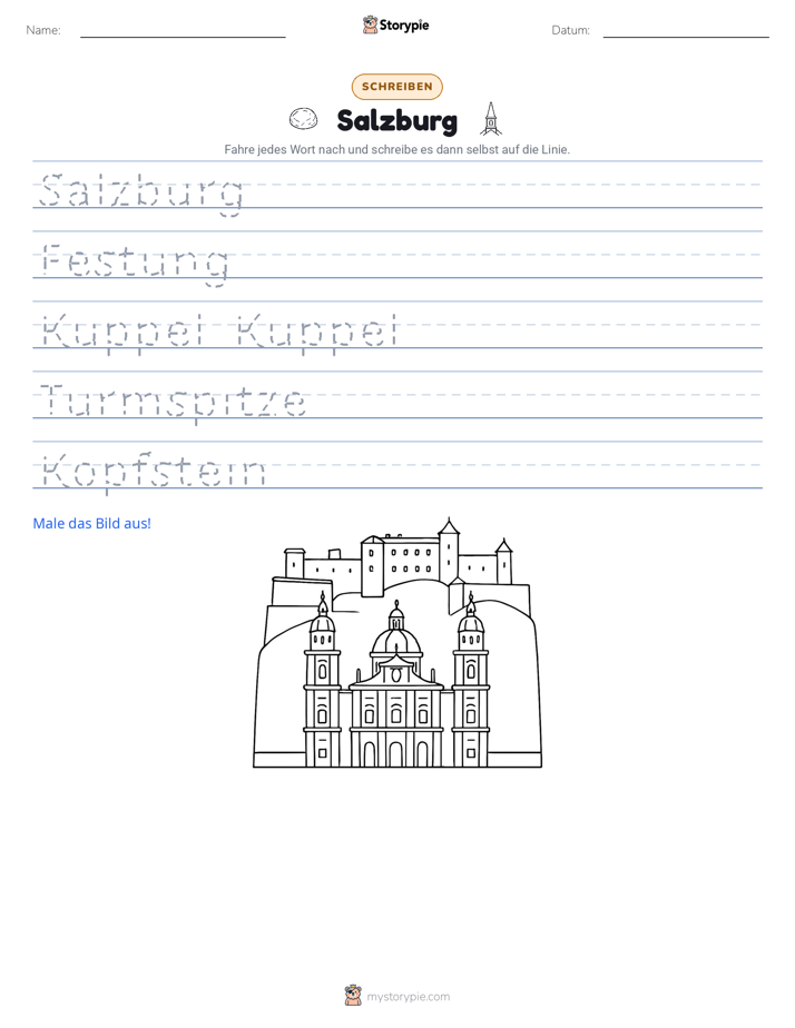 Schreibübung