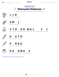 Podgląd drukowalnego arkusza ćwiczeń Wawrzyniec Medyceusz