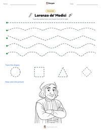 Lorenzo de' Medici printable worksheet preview