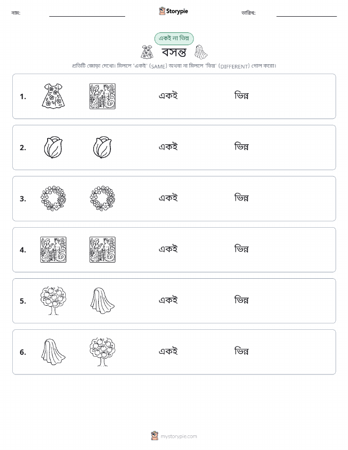 একই বা ভিন্ন