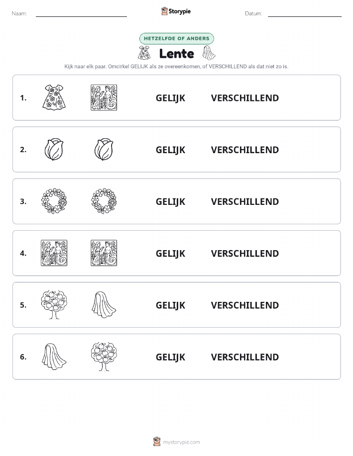 Zelfde of Verschillend