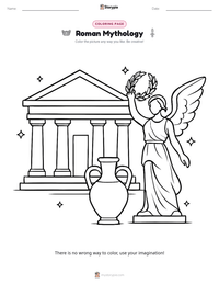 Roman Mythology printable worksheet preview