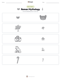 Roman Mythology printable worksheet preview