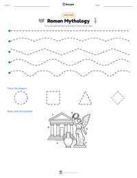 Roman Mythology printable worksheet preview