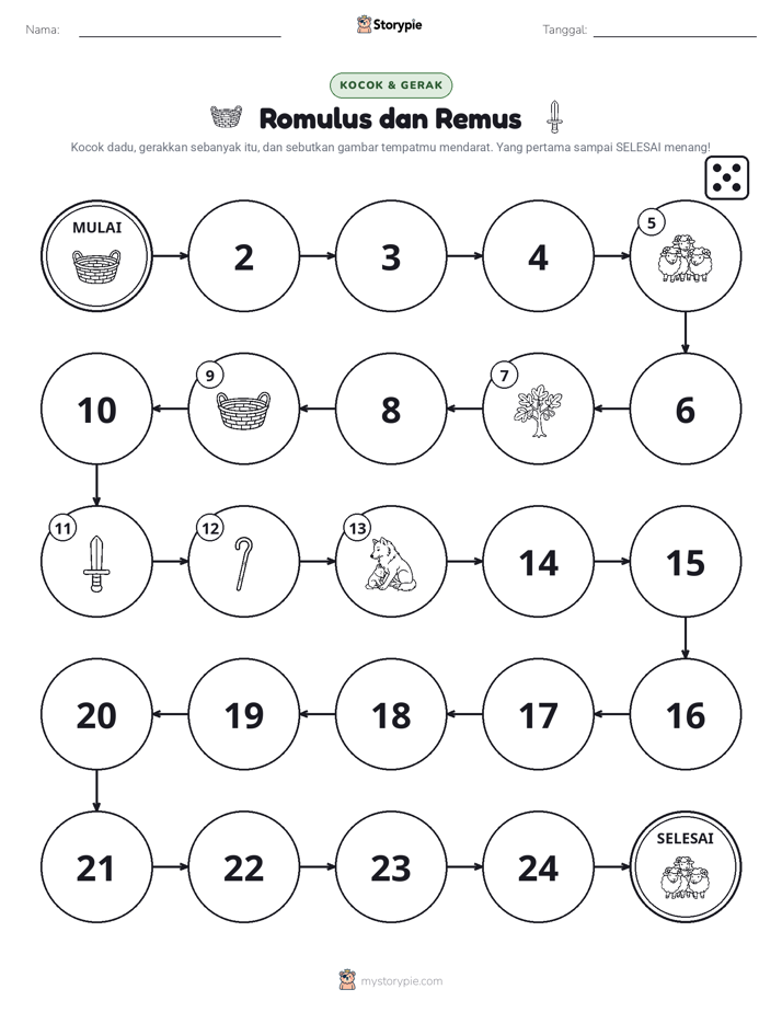 Permainan Gulung & Pindah