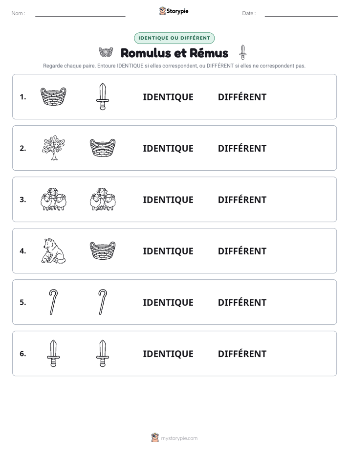 Identique ou Différent