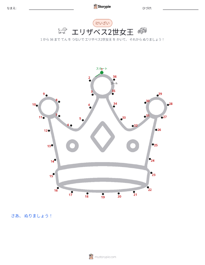 点つなぎ
