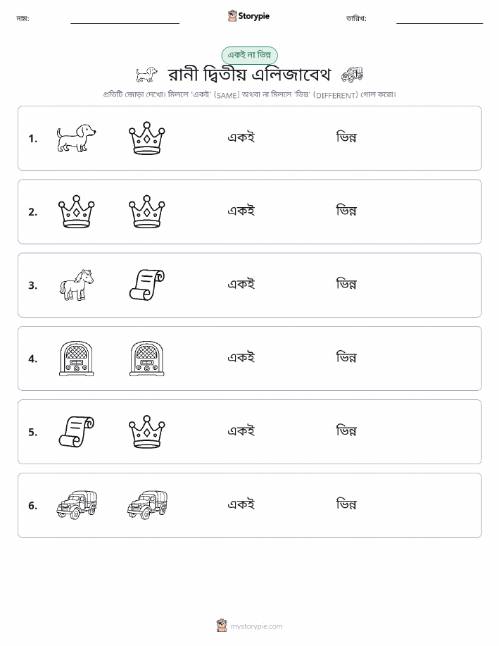 একই বা ভিন্ন