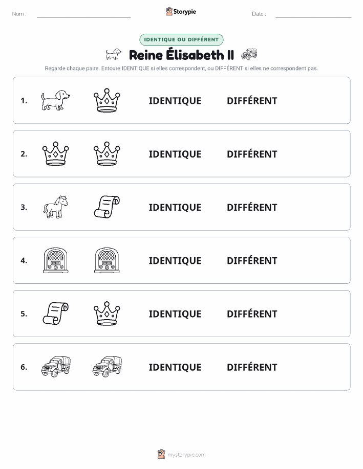 Identique ou Différent