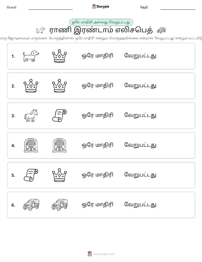 அதே அல்லது மாறுபட்டது