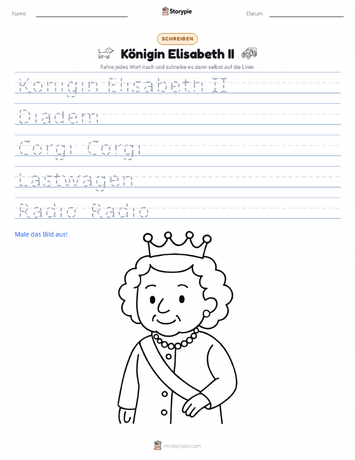 Schreibübung