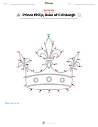 Prince Philip, Duke of Edinburgh printable worksheet preview