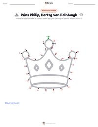 Prins Philip, Hertog van Edinburgh afdrukbare werkblad voorbeeld