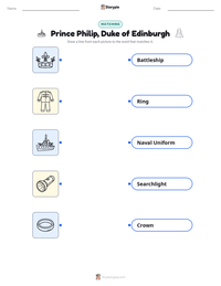 Prince Philip, Duke of Edinburgh printable worksheet preview