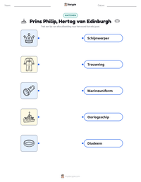 Prins Philip, Hertog van Edinburgh afdrukbare werkblad voorbeeld