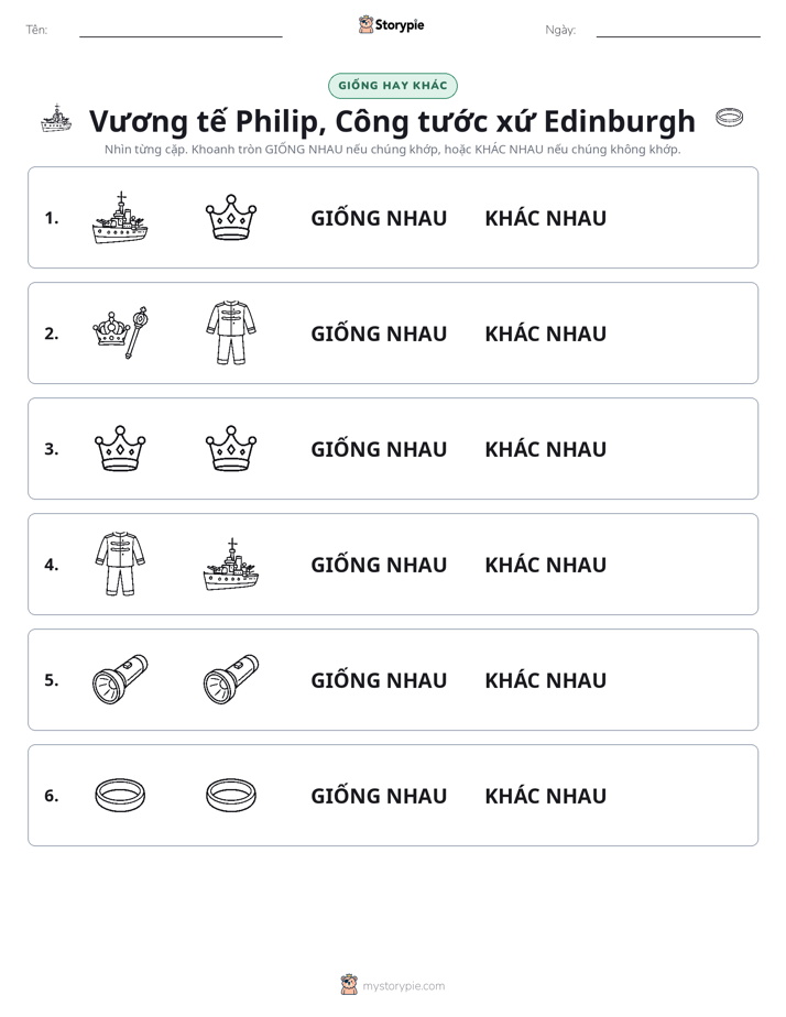 Giống Hay Khác